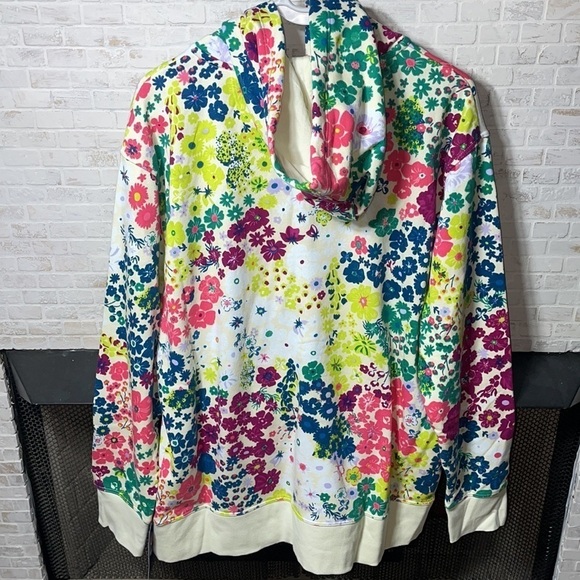 Champion Floral Print Campus Moisture Wick Athleisure Hoodie Zip Up Sport Jacket - Picture 3 of 13